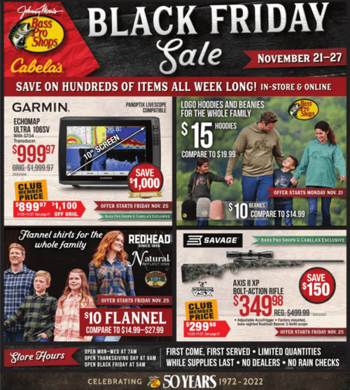 Cabela's Black Friday Ad Nov 21 Nov 27, 2022