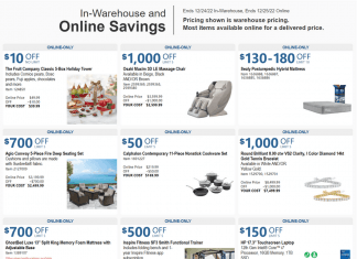 Costco In-Warehouse and Online Savings Flyer Sale Nov 22 – Dec 25, 2022