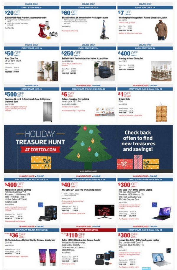 Costco Ad Nov 24 Nov 28, 2022