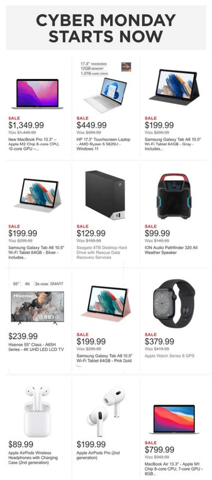 Costco Cyber Monday Ad Nov 28 Dec 02, 2022
