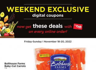 Cub Foods Weekend Exclusive Sale Nov 18 – Nov 20, 2022
