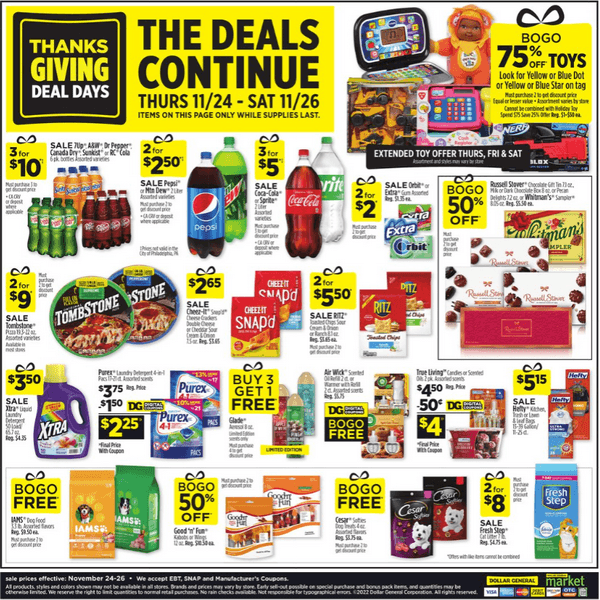 Dollar General Thanksgiving Day Ad Nov 24 Nov 26, 2022