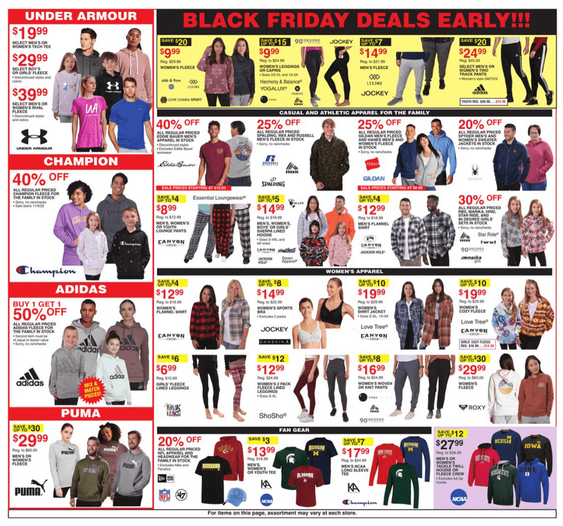 Dunham's Sports Black Friday Deals Early Nov 05 Nov 10, 2022