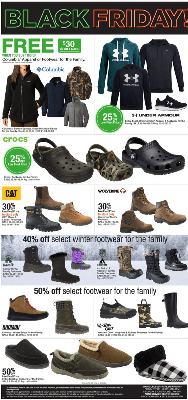 Farm & Fleet Black Friday Sale Fleet Farm Black Friday Sale Nov 23 – Nov 26, 2022