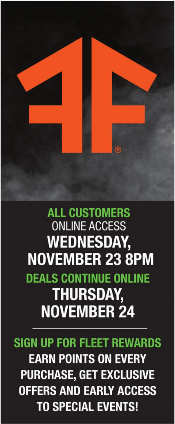 Fleet Farm Black Friday Sale Nov 23 Nov 26, 2022