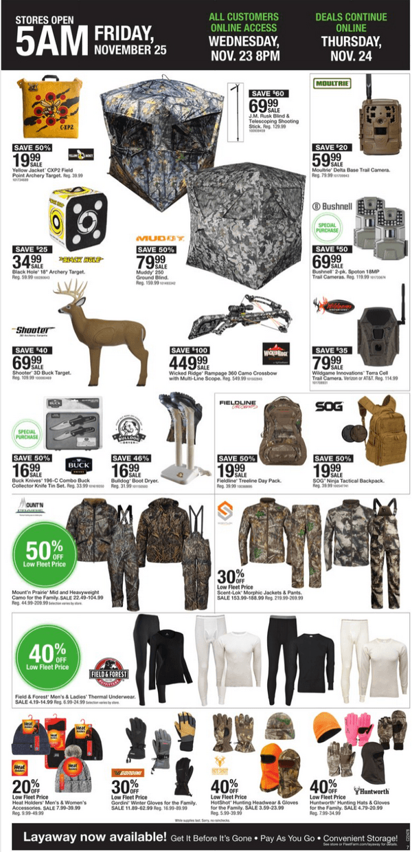 Fleet Farm Black Friday Sale Nov 23 Nov 26, 2022