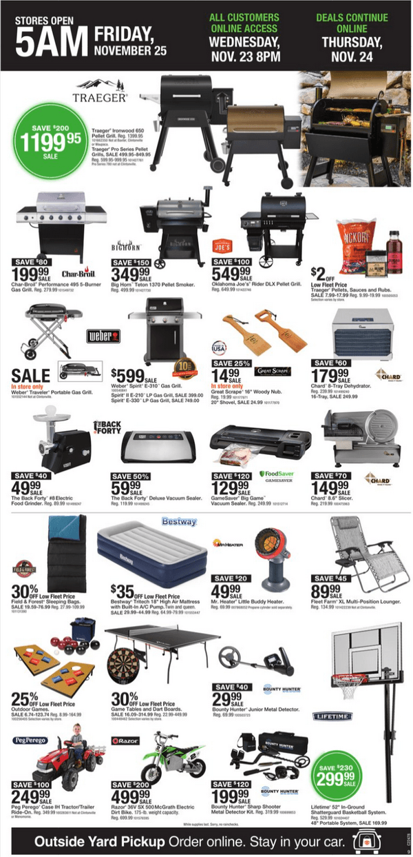 Fleet Farm Black Friday Sale Nov 23 Nov 26, 2022