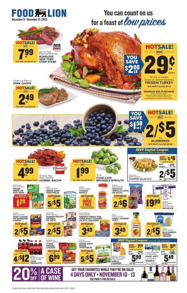 Food Lion Weekly Ad Nov 09 Nov 15, 2022