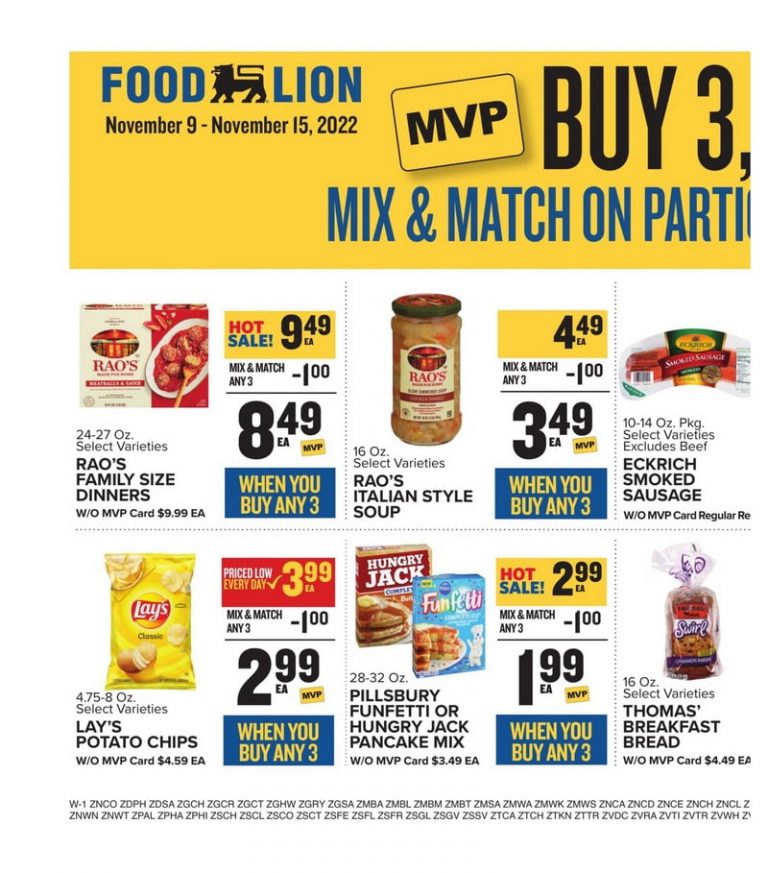 Food Lion Weekly Ad Nov 09 Nov 15, 2022