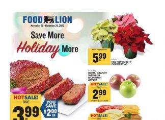 Food Lion Weekly Ad Nov 25 – Nov 29, 2022