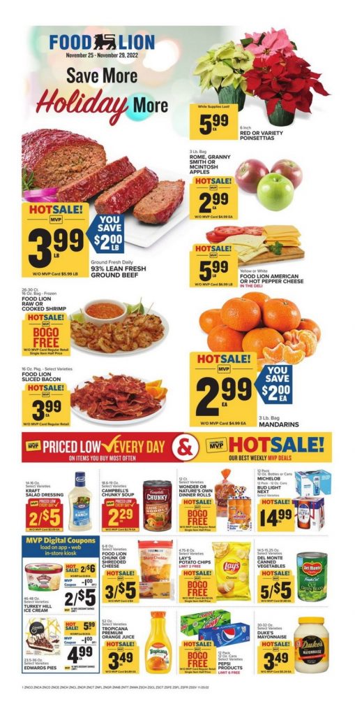 Food Lion Weekly Ad Nov 25 Nov 29, 2022