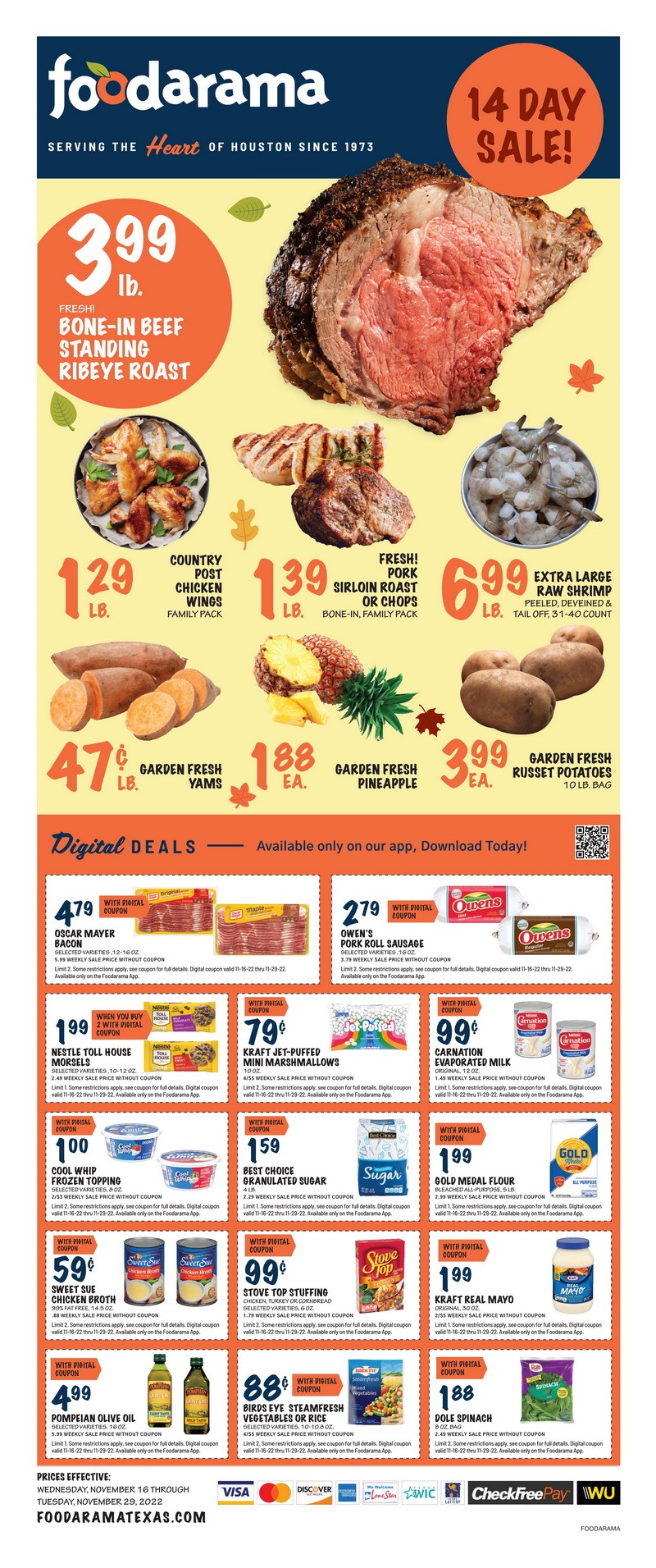 Foodarama Weekly Ad Nov 16 Nov 29, 2022