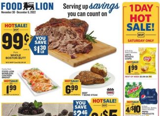 Food Lion Weekly Ad Nov 30 – Dec 06, 2022
