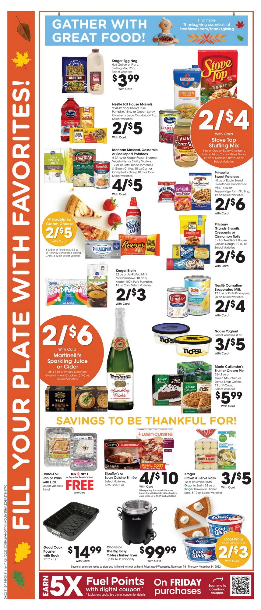 Fred Meyer Weekly Ad Nov 16 Nov 24, 2022 (Thanksgiving Promotion Included)