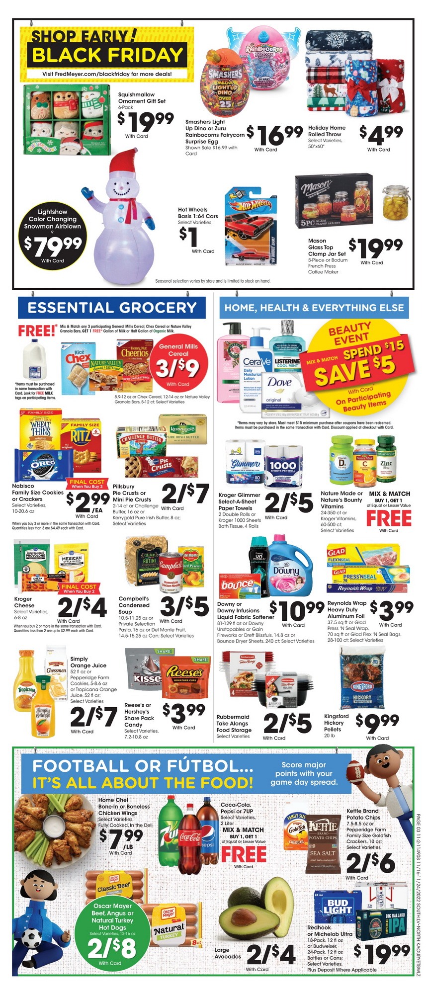 Fred Meyer Weekly Ad Nov 16 Nov 24, 2022 (Thanksgiving Promotion
