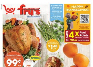 Fry’s Food Weekly Ad Nov 16 – Nov 24, 2022 (Thanksgiving Promotion Included)