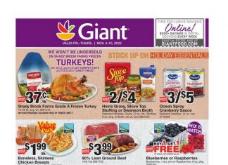 Giant Food Weekly Ad Nov 04 – Nov 10, 2022