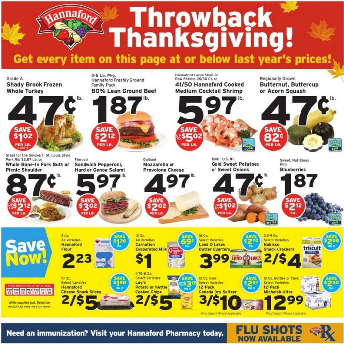 Hannaford Weekly Ad Nov 13 Nov 19, 2022 (Thanksgiving Promotion Included)