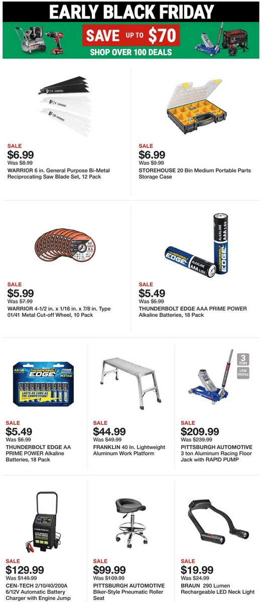 Harbor Freight Early Black Friday Tools Flyer Nov 18 Nov 24, 2022