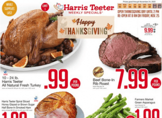 Harris Teeter Weekly Ad Nov 16 – Nov 24, 2022 (Thanksgiving Promotion Included)