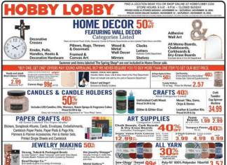 Hobby Lobby Weekly Ad Nov 14 – Nov 19, 2022