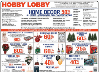 Hobby Lobby Weekly Ad Nov 27 – Dec 03, 2022