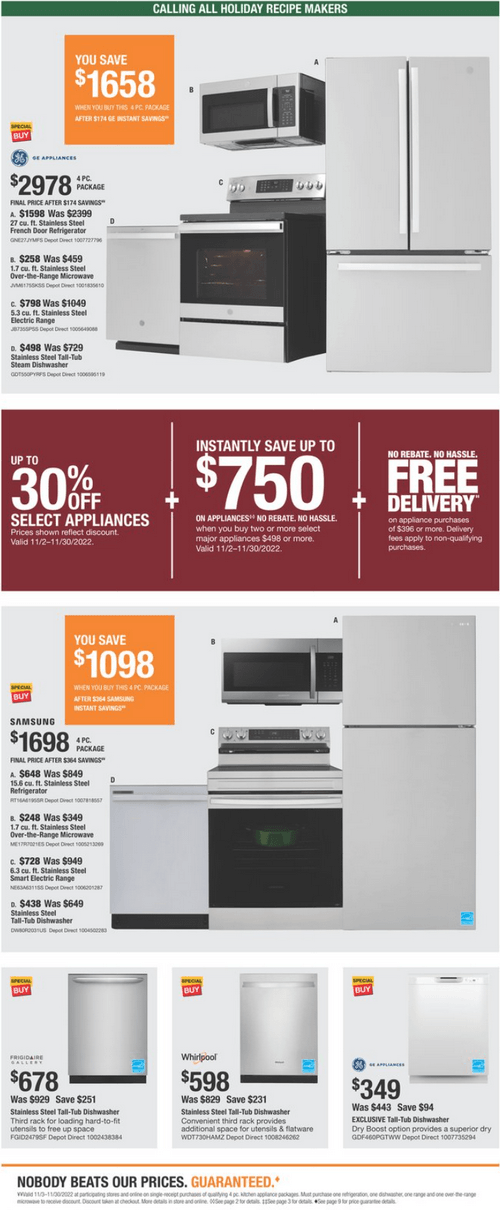 Home Depot Black Friday Ad Nov 24 Nov 30, 2022