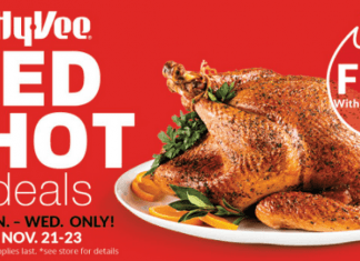Hy-Vee Red Hot Deals Nov 21 – Nov 23, 2022