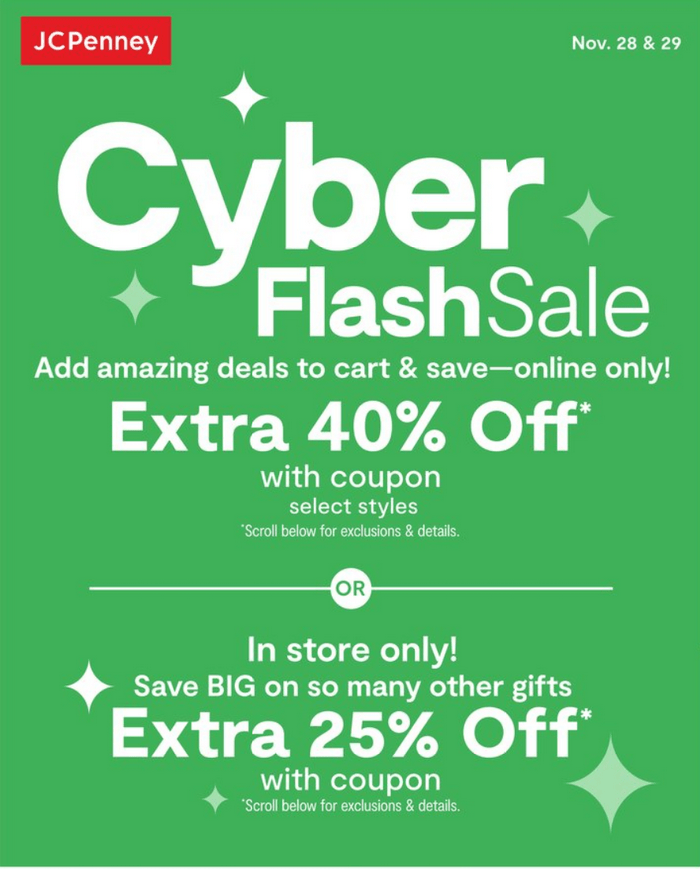 JCPenney Cyber Week Ad Nov 28 Nov 29, 2022