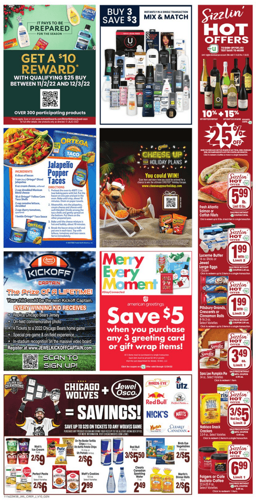 Jewel Osco Weekly Ad Nov 16 Nov 24, 2022 (Thanksgiving Promotion