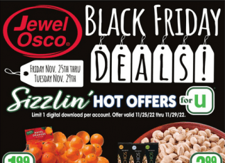 Jewel Osco Weekly Flyer Nov 25 – Nov 29, 2022 (Black Friday Promotion Included)