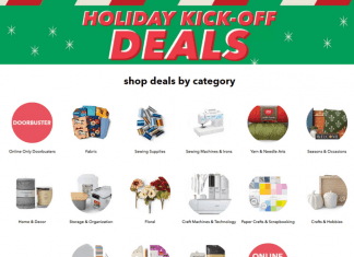 Jo-Ann Holiday Kick Off Ad Sale