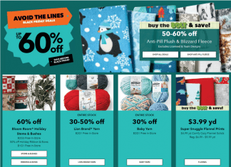 Jo-Ann Black Friday & Christmas Promotion Flyer Sale