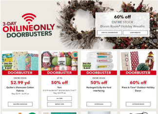 Jo-Ann Three Day Promotion Flyer Sale Nov 14 – Nov 16, 2022