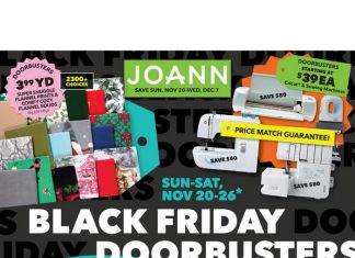 Jo-Ann Weekly Ad Nov 20 – Dec 07, 2022 (Black Friday Promotion Included)