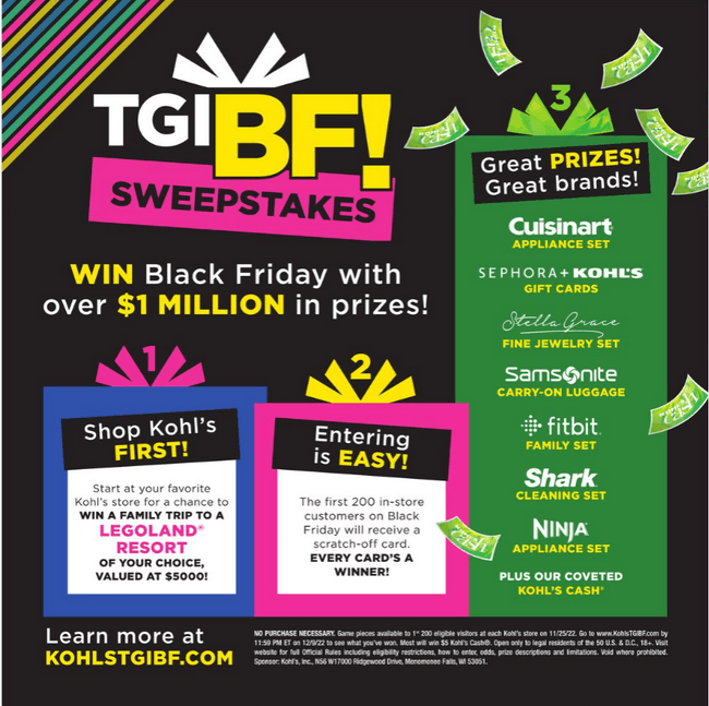 Kohl's Black Friday Flash Sale Nov 20 Nov 25, 2022