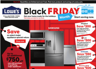 Lowe’s Weekly Ad Nov 03 – Nov 09, 2022 (Black Friday Promotion Included)