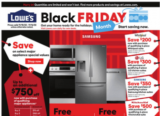Lowe’s Weekly Ad Nov 10 – Nov 16, 2022 (Black Friday Promotion Included)