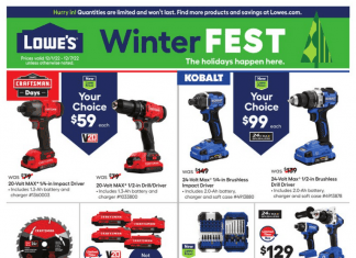 Lowe’s Weekly Ad Dec 01 – Dec 07, 2022