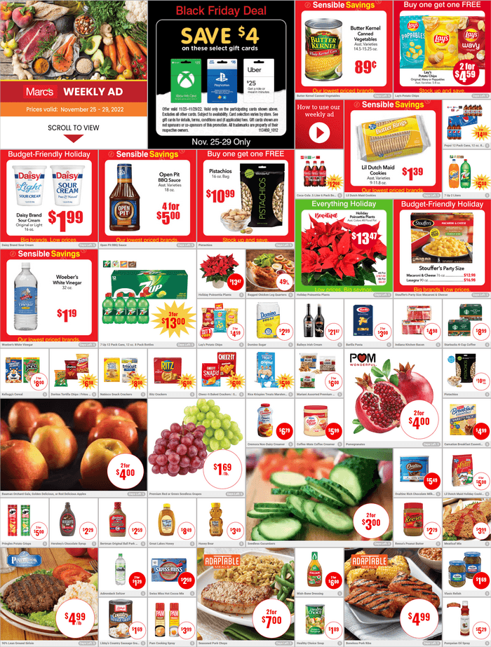 Marc's Weekly Ad Nov 25 Nov 29, 2022 (Black Friday Promotion Included)