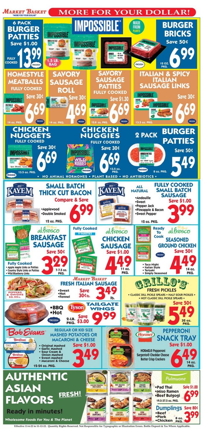 Market Basket Weekly Flyer Nov 06 – Nov 12, 2022