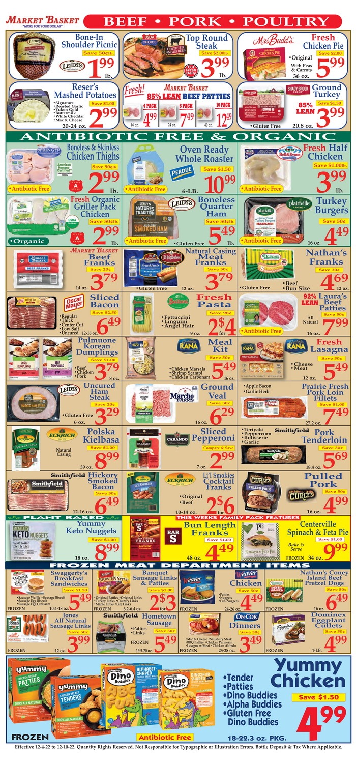 Market Basket Weekly Flyer Dec 04 – Dec 10, 2022