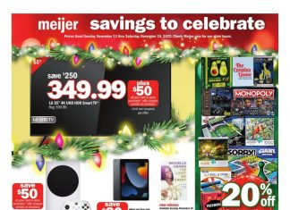 Meijer Holiday Ad Nov 13 – Nov 19, 2022