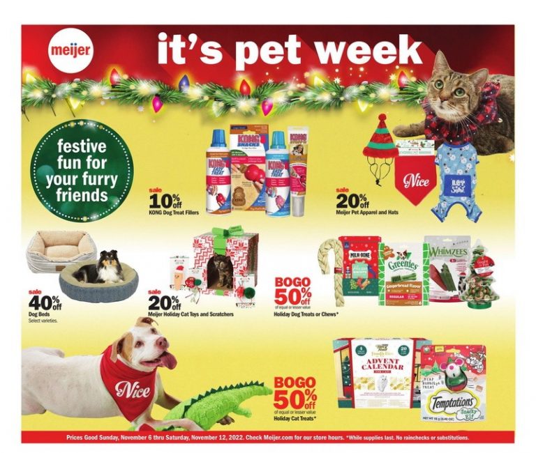Meijer Pets Ad Nov 06 Nov 12, 2022
