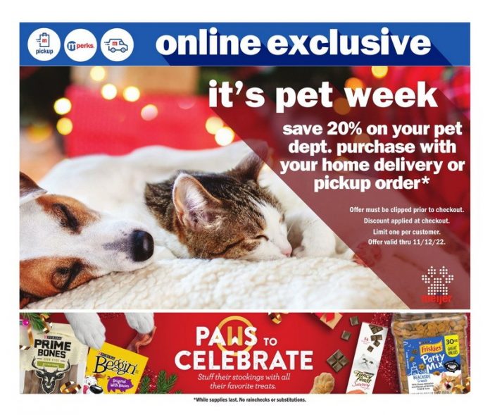 Meijer Pets Ad Nov 06 Nov 12, 2022
