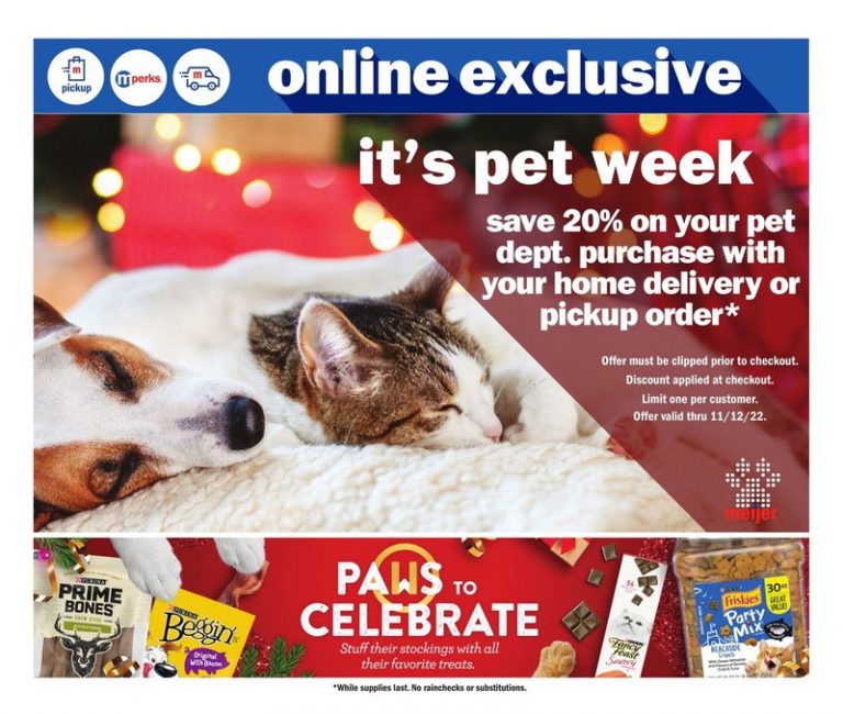 Meijer Pets Ad Nov 06 Nov 12, 2022
