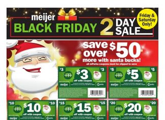 Meijer Black Friday 2-Day Sale Nov 25 – Nov 26, 2022