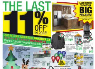 Menards Weekly Ad Nov 16 – Nov 23, 2022
