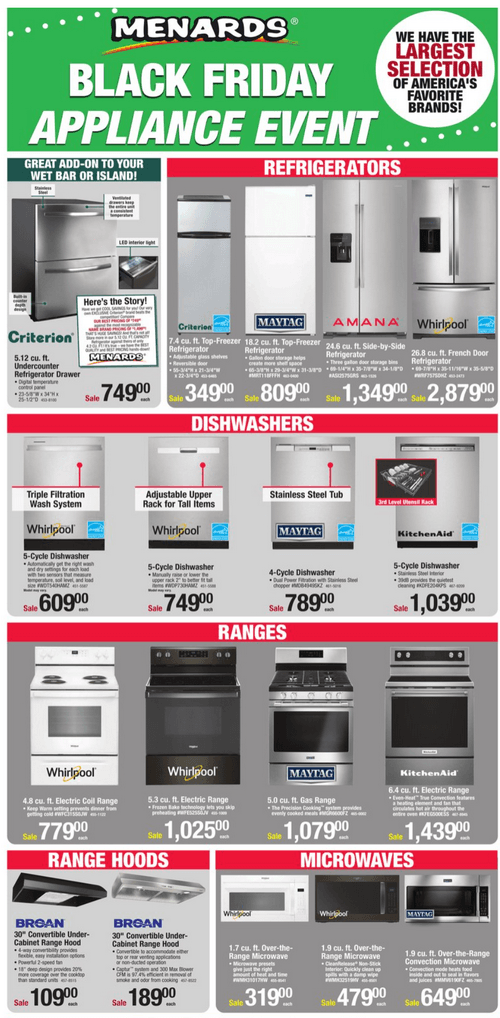 Menards Black Friday Ad Nov 25 Dec 04, 2022