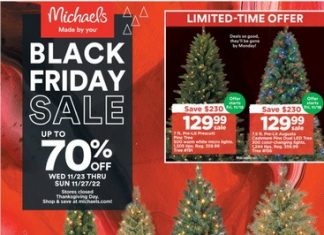 Michaels Black Friday Sale Nov 23 – Nov 27, 2022